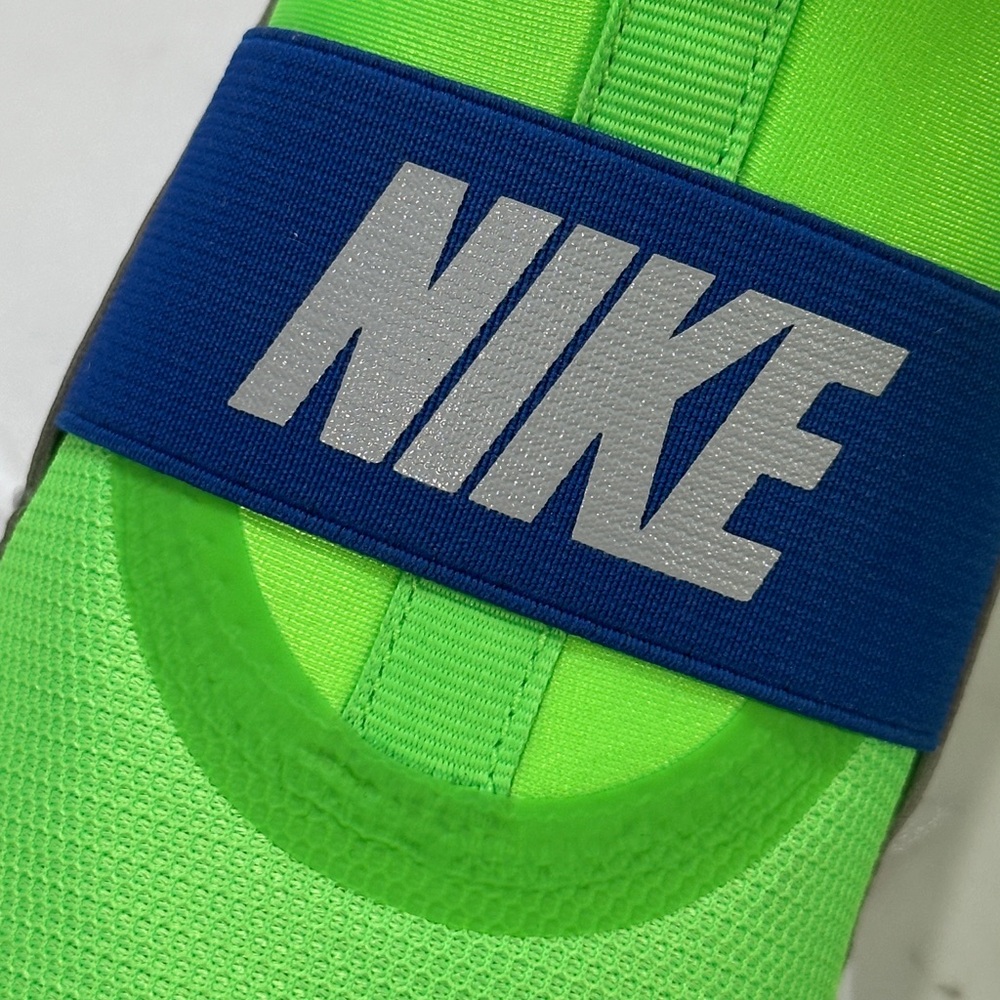 Nike Flex Runner Little Kid Boys Running Shoes- Lime/Blue Size 4 - Picture 5 of 6